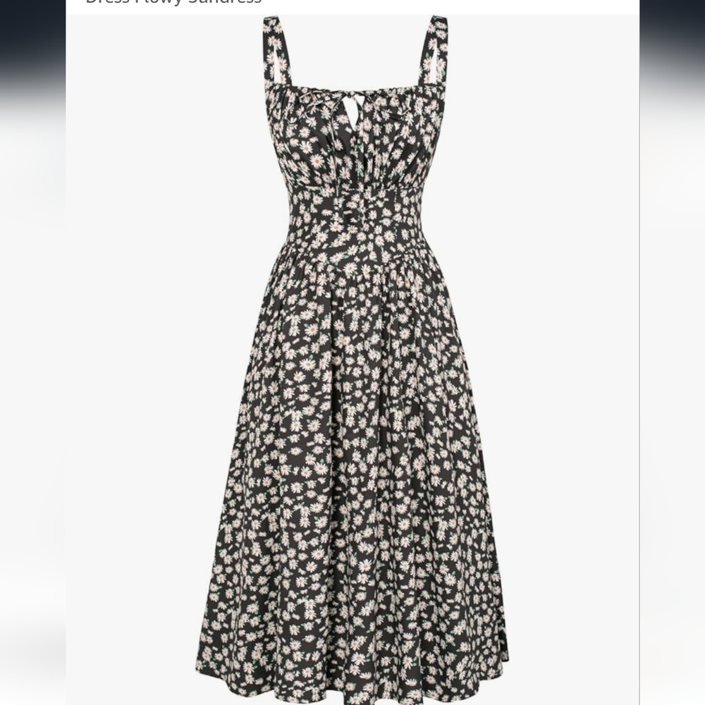 NWT Scarlet Darkness Black Floral Women's Dress